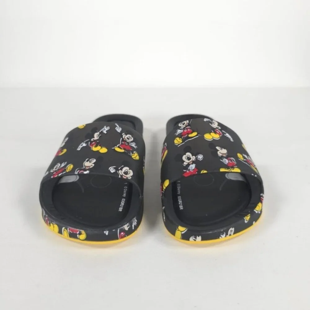 MINI MELISSA Unisex Black Beach‎ Slide III Mickey & Fiends Sandals Size 2 KIDS